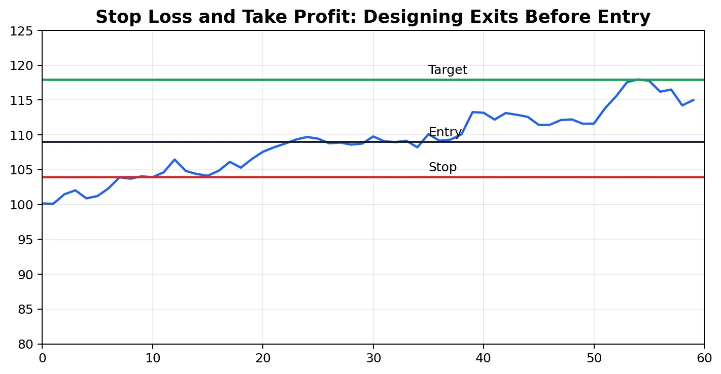 Schéma pédagogique pour le Stop Loss et le Take Profit: Concevoir les sorties avant l'entrée