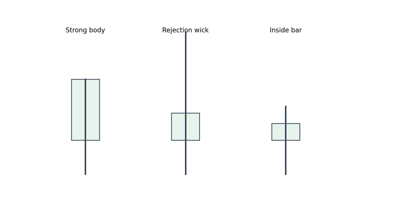 Diagramme pédagogique pour les modèles de chandeliers expliqués sans battage médiatique
