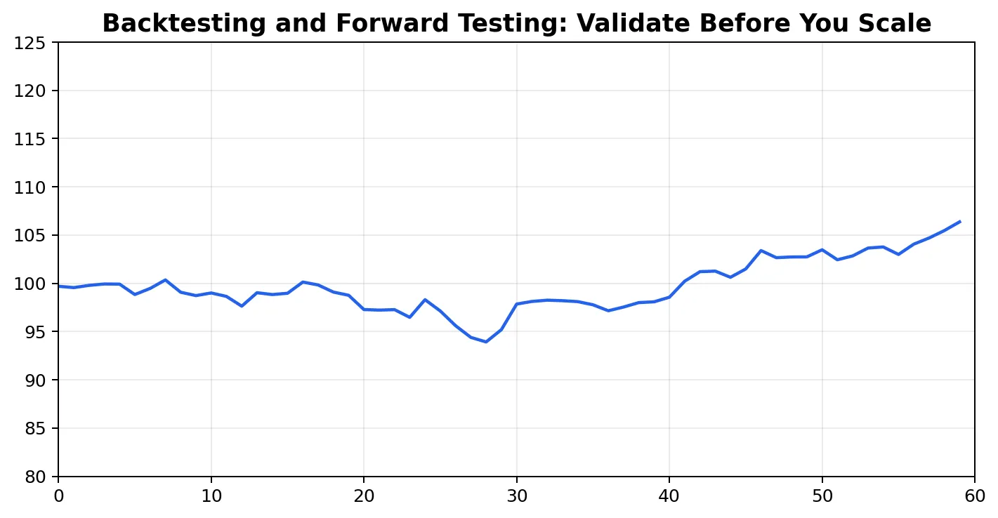 Schéma pédagogique pour le Backtesting et le Forward Testing: Validez avant d'évoluer