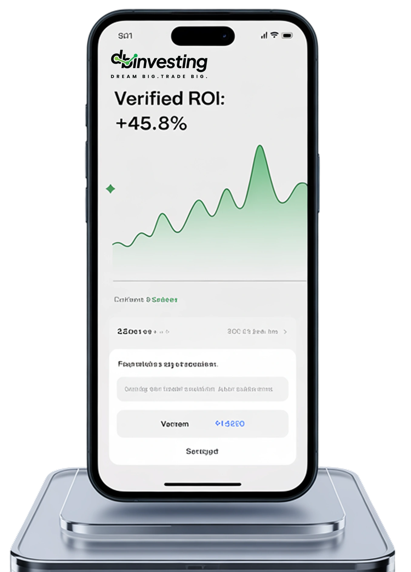 DB Investing mobile app capital management interface
