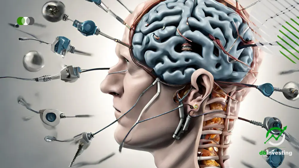 Imagen de trabajo cerebral e implantes