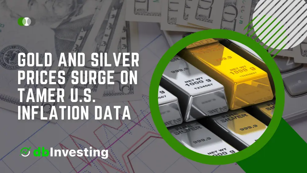 Preços do ouro e da prata sobem com dados de inflação dos EUA e especulação do mercado de um corte de juros na primavera