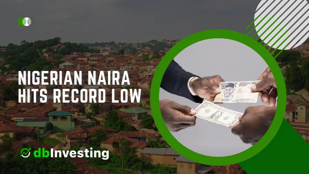 नाइजीरियाई नायरा आधिकारिक बाजार में अमेरिकी डॉलर के मुकाबले रिकॉर्ड निचले स्तर पर पहुंच गई
